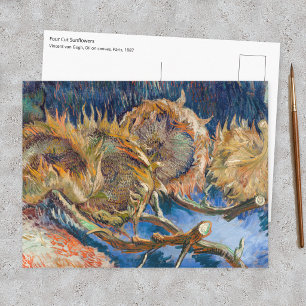 Vincent van Gogh - Vier geschnittene Sonnenblumen Postkarte