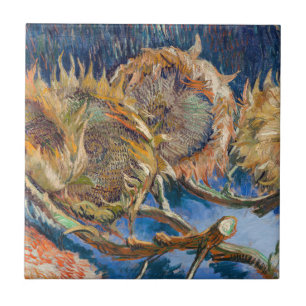 Vincent van Gogh - Vier Schnittblumen Fliese
