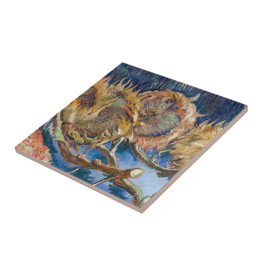 Vincent van Gogh - Vier Schnittblumen Fliese (Seite)