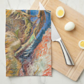 Vincent van Gogh - Vier Schnittblumen Geschirrtuch (Viertel Falte)