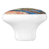 Vincent van Gogh - Vier Schnittblumen Keramikknauf (Seitenansicht)