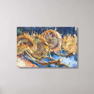 Vincent van Gogh - Vier Schnittblumen Leinwanddruck