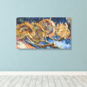 Vincent van Gogh - Vier Schnittblumen Leinwanddruck (Insitu (Holzboden))