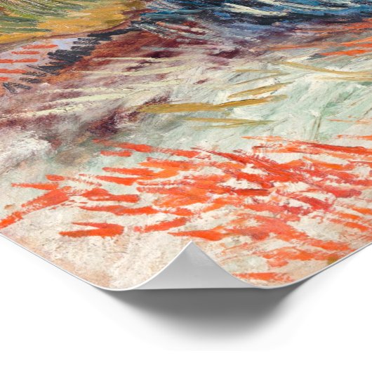 Vincent van Gogh - Vier Schnittblumen Poster (Ecke)