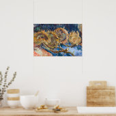 Vincent van Gogh - Vier Schnittblumen Poster (Küche)