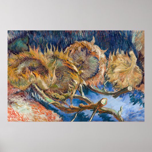 Vincent van Gogh - Vier Schnittblumen Poster (Vorne)