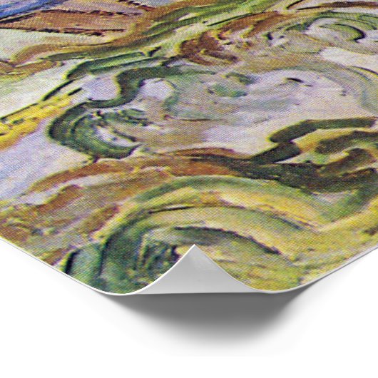 Vincent van Gogh View of Auvers Poster (Ecke)