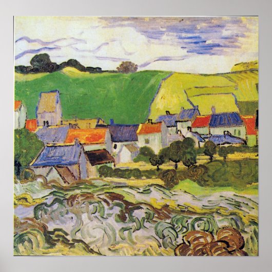Vincent van Gogh View of Auvers Poster (Vorne)