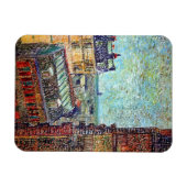 Vincent Van Gogh - View of Paris Pointillism Art Magnet (Horizontal)