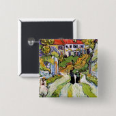 Vincent Van Gogh - Village Street and Steps Button (Vorne & Hinten)