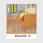 Vincent van Gogh - Vincent's Bedroom in Arles Aufkleber (Blatt)