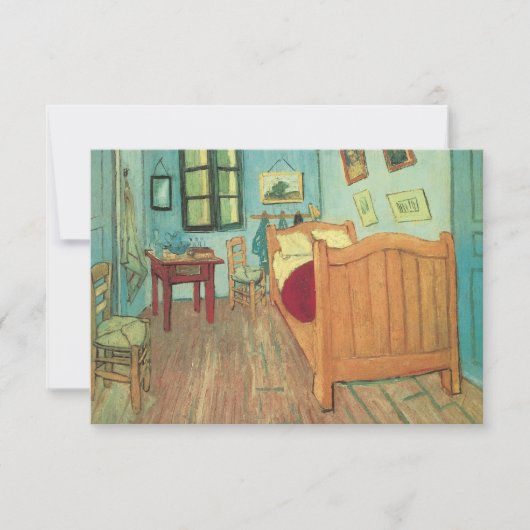 Vincent van Gogh - Vincent's Bedroom in Arles Einladung (Vorderseite)