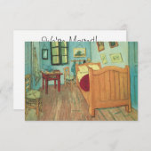 Vincent van Gogh - Vincent's Bedroom in Arles Einladung (Vorne/Hinten)
