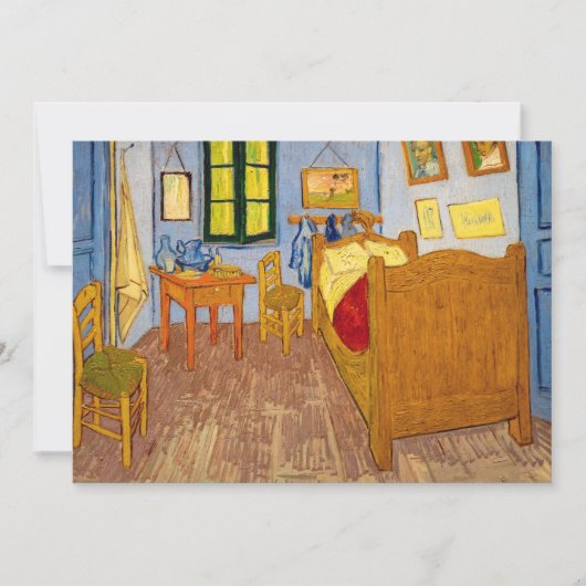Vincent van Gogh - Vincent's Bedroom in Arles Einladung (Vorderseite)