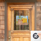 Vincent Van Gogh - Vincent's Bedroom in Arles Fensteraufkleber (Haustür)