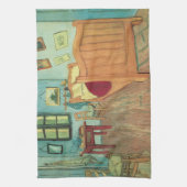 Vincent van Gogh - Vincent's Bedroom in Arles Geschirrtuch (Vertikal)