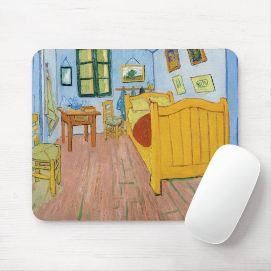 Vincent Van Gogh - Vincent's Bedroom in Arles Mousepad (Mit Mouse)