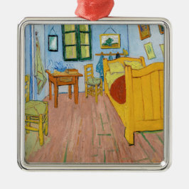 Vincent Van Gogh - Vincent's Bedroom in Arles Ornament Aus Metall