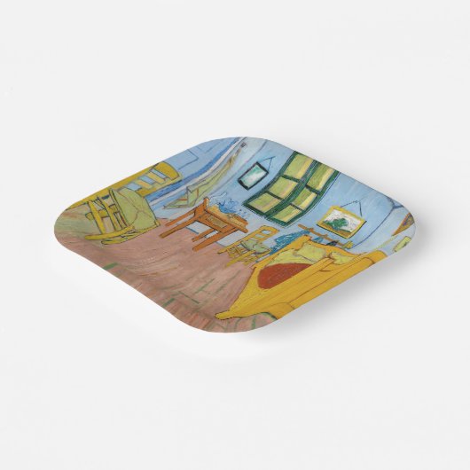 Vincent Van Gogh - Vincent's Bedroom in Arles Pappteller (Gewinkelt)