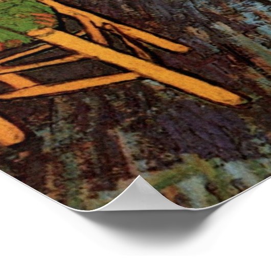 Vincent van Gogh - Vincent's Bedroom in Arles Poster (Ecke)