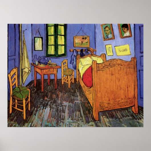 Vincent van Gogh - Vincent's Bedroom in Arles Poster (Vorne)