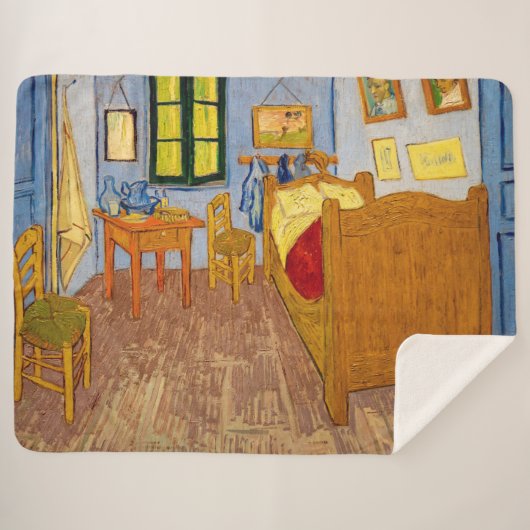 Vincent van Gogh - Vincent's Bedroom in Arles Sherpadecke (Vorderseite (Horizontal))