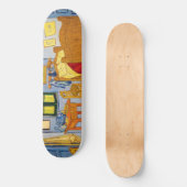 Vincent van Gogh - Vincent's Bedroom in Arles Skateboard (Vorderseite)