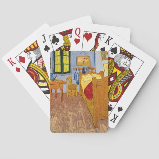 Vincent van Gogh - Vincent's Bedroom in Arles Spielkarten (Rückseite)