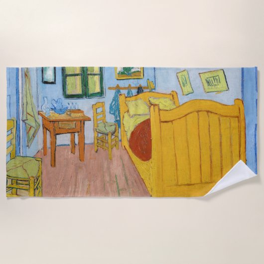 Vincent Van Gogh - Vincent's Bedroom in Arles Strandtuch (Vorderseite)