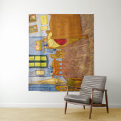 Vincent van Gogh - Vincent's Bedroom in Arles Wandteppich (Beispiel)