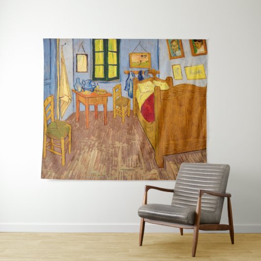 Vincent van Gogh - Vincent's Bedroom in Arles Wandteppich (Beispiel (Horizontal))
