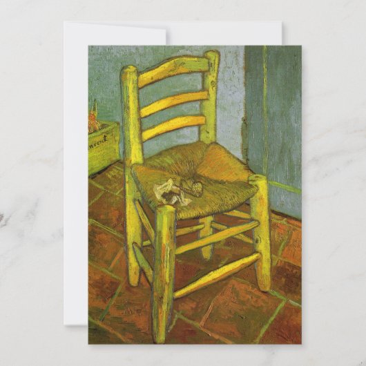 Vincent van Gogh - Vincent's Chair mit Seiner Pipe (Vorderseite)