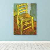 Vincent van Gogh - Vincent's Chair mit Seiner Pipe Leinwanddruck (Insitu (Holzboden))