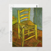 Vincent van Gogh - Vincent's Chair mit Seiner Pipe Postkarte (Vorne/Hinten)