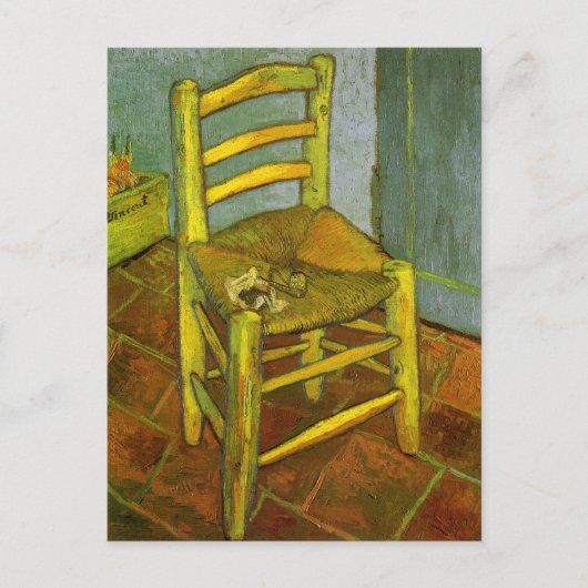 Vincent van Gogh - Vincent's Chair mit Seiner Pipe Postkarte (Vorderseite)