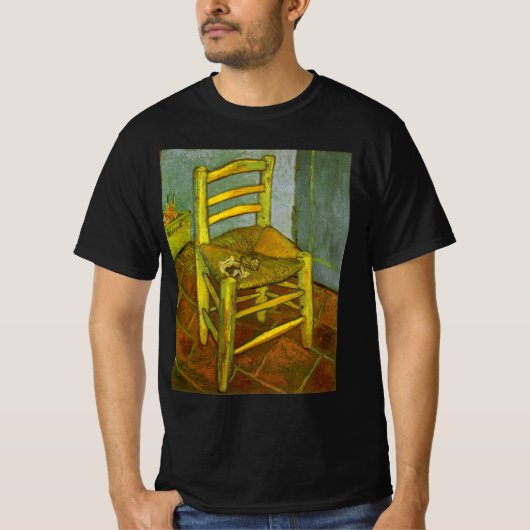 Vincent van Gogh - Vincent's Chair mit Seiner Pipe T-Shirt (Vorderseite)