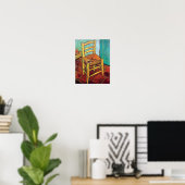 Vincent Van Gogh - Vincent's Chair with Pipe Poster (Heimbüro)