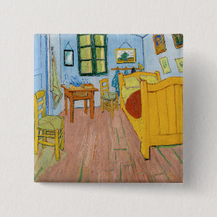Vincent Van Gogh - Vincents Schlafzimmer in Arles Button