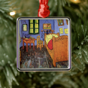 Vincent van Gogh - Vincents Schlafzimmer in Arles Ornament Aus Metall