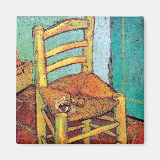 Vincent van Gogh - Vincents Stuhl mit Rohr Magnet (Vorne)