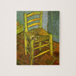 Vincent van Gogh - Vincents Stuhl mit seiner Pfeif Puzzle