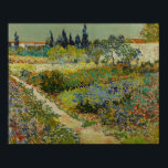Vincent Van Gogh Vintag Garden at Arles Poster<br><div class="desc">Ein bezaubernder Ausdruck von "Garten bei Arles", ein Öl auf Leinwand, das 1888 von Vincent van Gogh entworfen wurde. Vincent van Gogh (1853 - 1890) war ein niederländischer postimpressionistischer Maler, der in etwas mehr als einem Jahrzehnt etwa 2.100 Gemälde schuf, darunter etwa 860 Ölgemälde, von denen die meisten in den...</div>