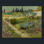 Vincent Van Gogh Vintag Garden at Arles Poster<br><div class="desc">Ein bezaubernder Ausdruck von "Garten bei Arles", ein Öl auf Leinwand, das 1888 von Vincent van Gogh entworfen wurde. Vincent van Gogh (1853 - 1890) war ein niederländischer postimpressionistischer Maler, der in etwas mehr als einem Jahrzehnt etwa 2.100 Gemälde schuf, darunter etwa 860 Ölgemälde, von denen die meisten in den...</div>