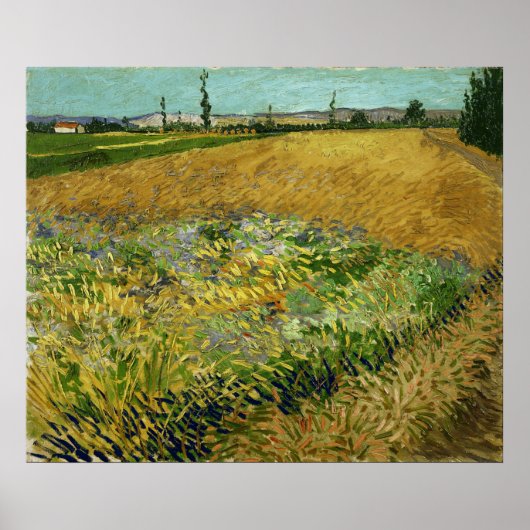 Vincent Van Gogh Vintag Wheatfield Poster (Vorne)
