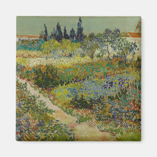 Vincent Van Gogh Vintage Garten in Arles Magnet