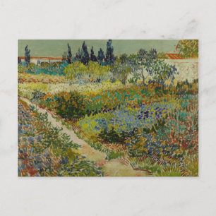 Vincent Van Gogh Vintage Garten in Arles Postkarte