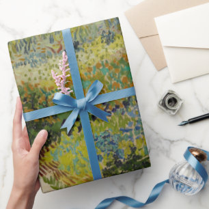 Vincent Van Gogh Vintage Garten in Arles Verpackun Geschenkpapier