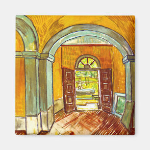 Vincent Van Gogh - Vorhalle des Asyls Magnet