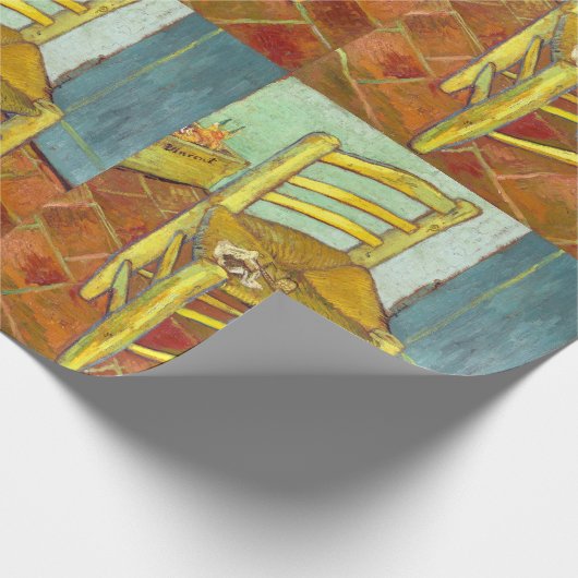 Vincent Van Gogh Vorsitzender mit Pipe Geschenkpapier (Ecke)