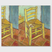 Vincent Van Gogh Vorsitzender mit Pipe Geschenkpapier (Flach)